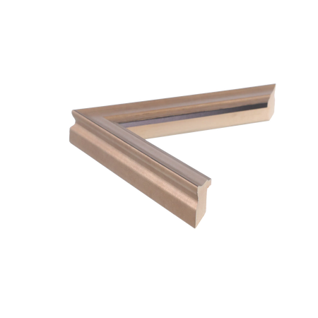 Side view of Monarch picture frame in bronze