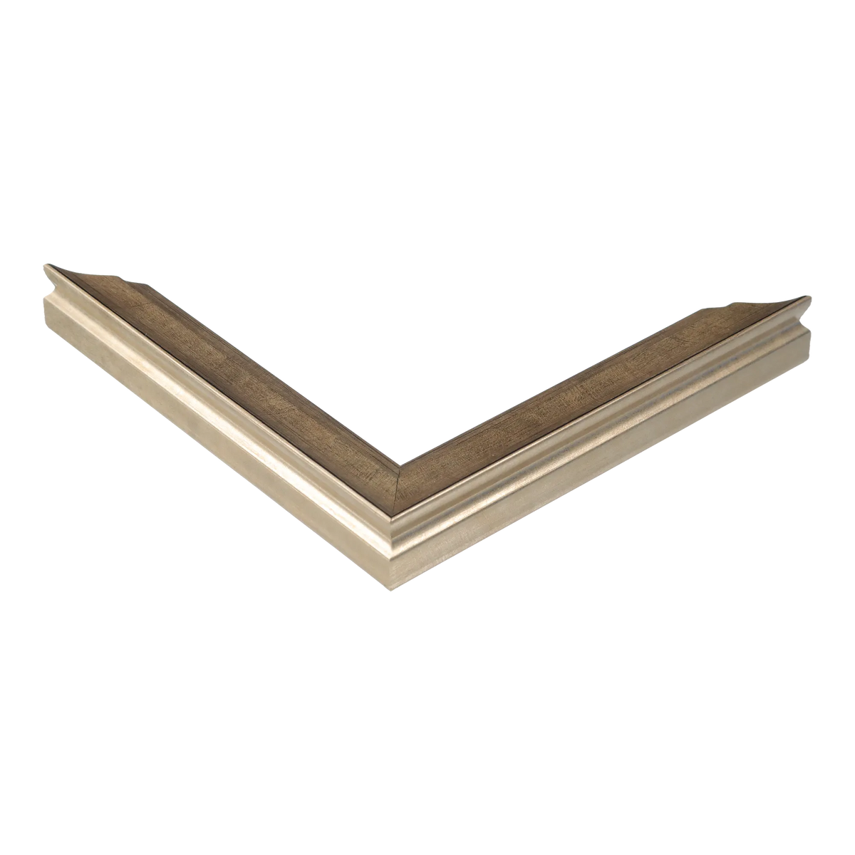 Corner view of Monarch in champagne picture frame