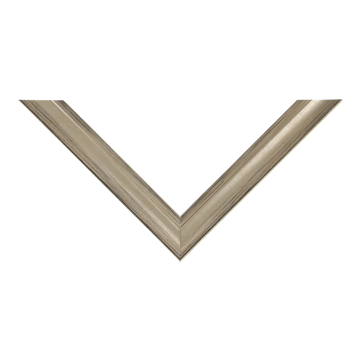 Top view of Monarch picture frame in champagne