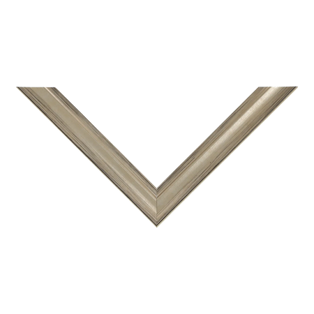 Top view of Monarch picture frame in champagne
