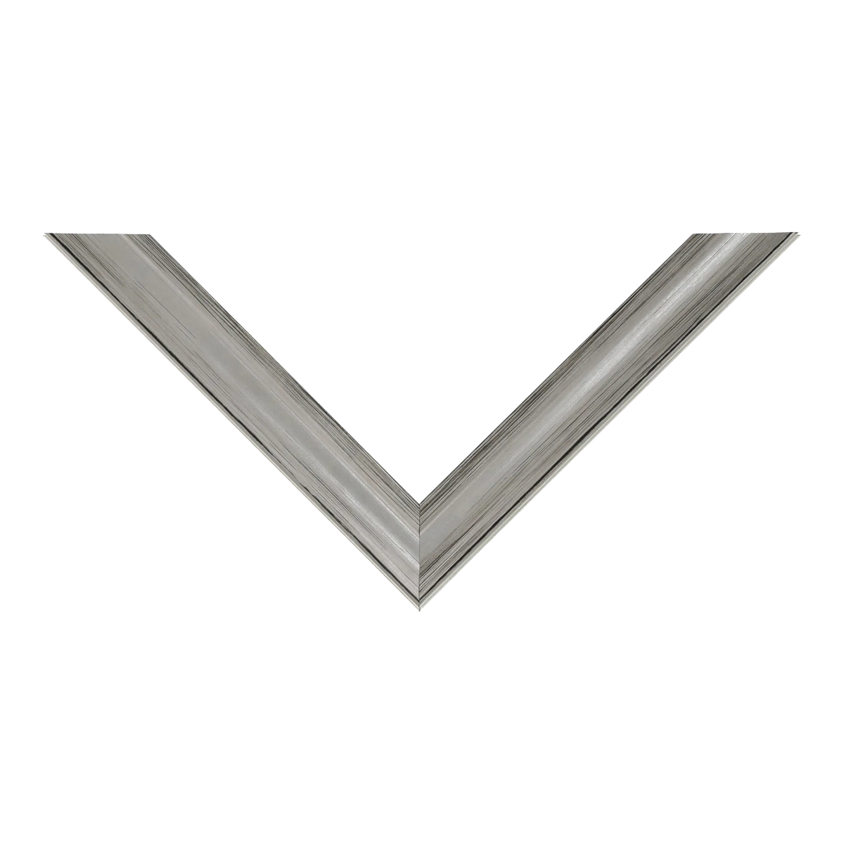 Top view of Monarch picture frame in silver
