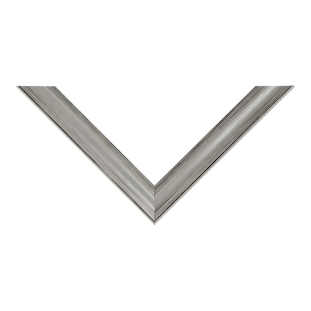 Top view of Monarch picture frame in silver