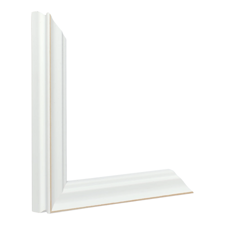 Vertical view of monarch white picture frame