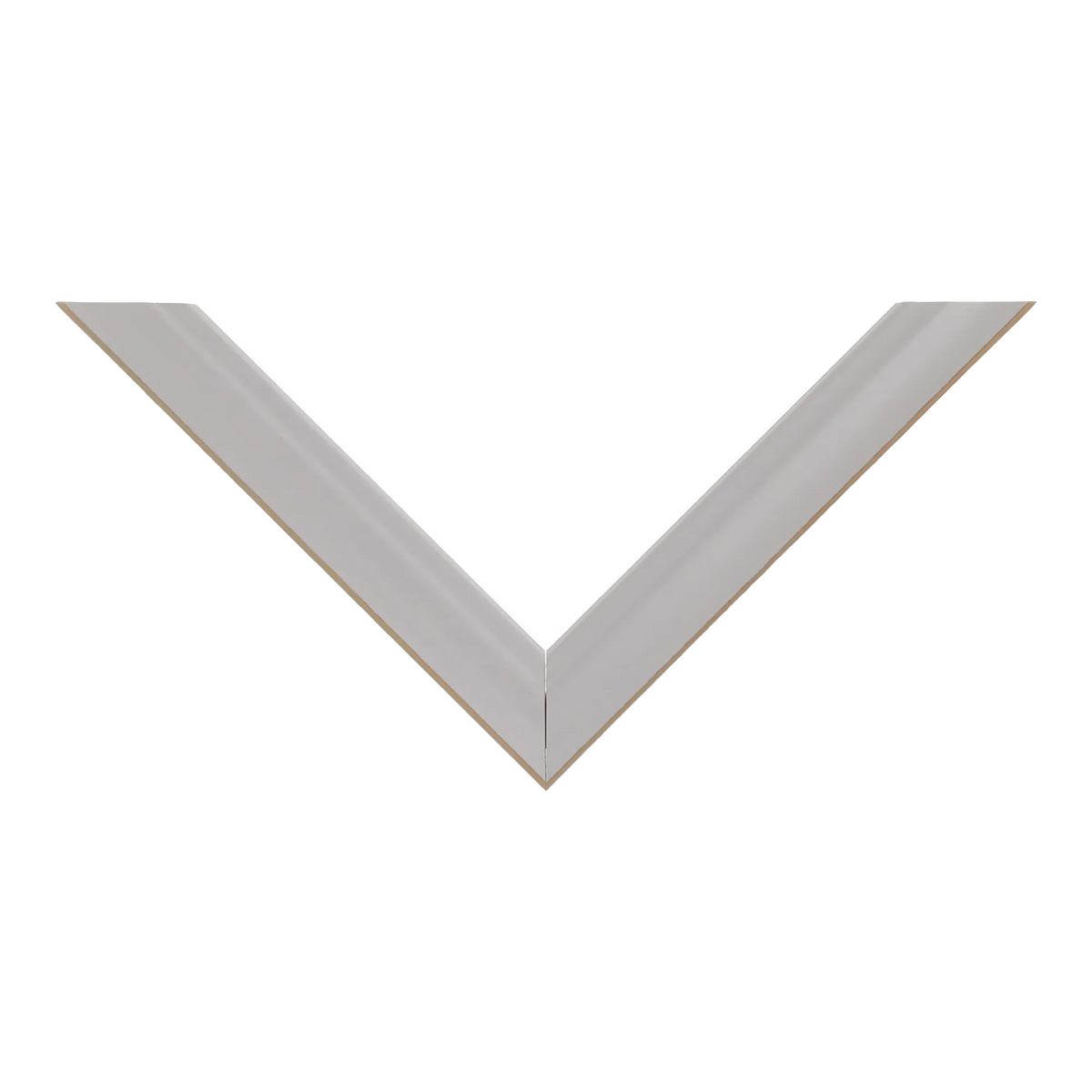 Top view of Monarch picture frame in white