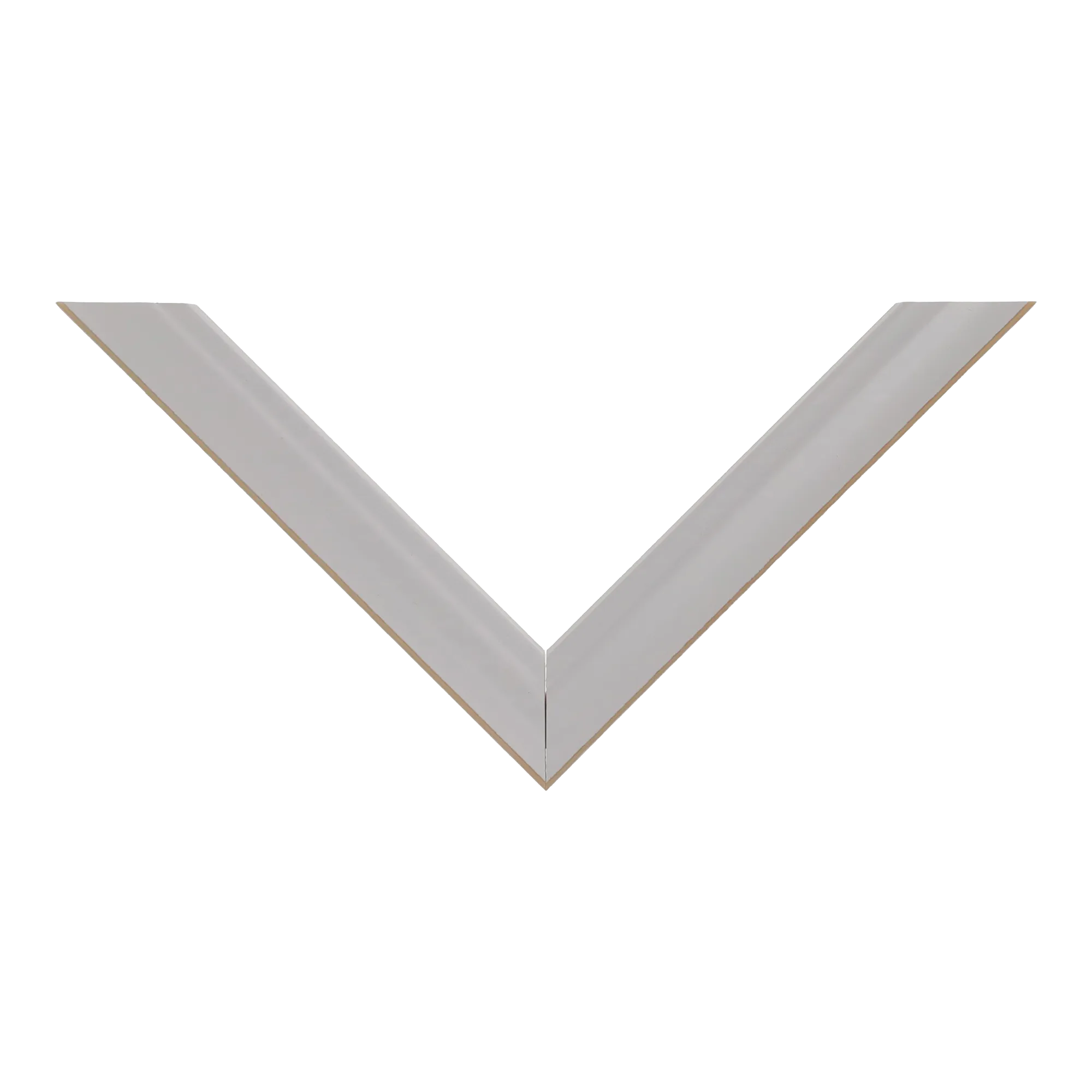 Top view of Monarch picture frame in white