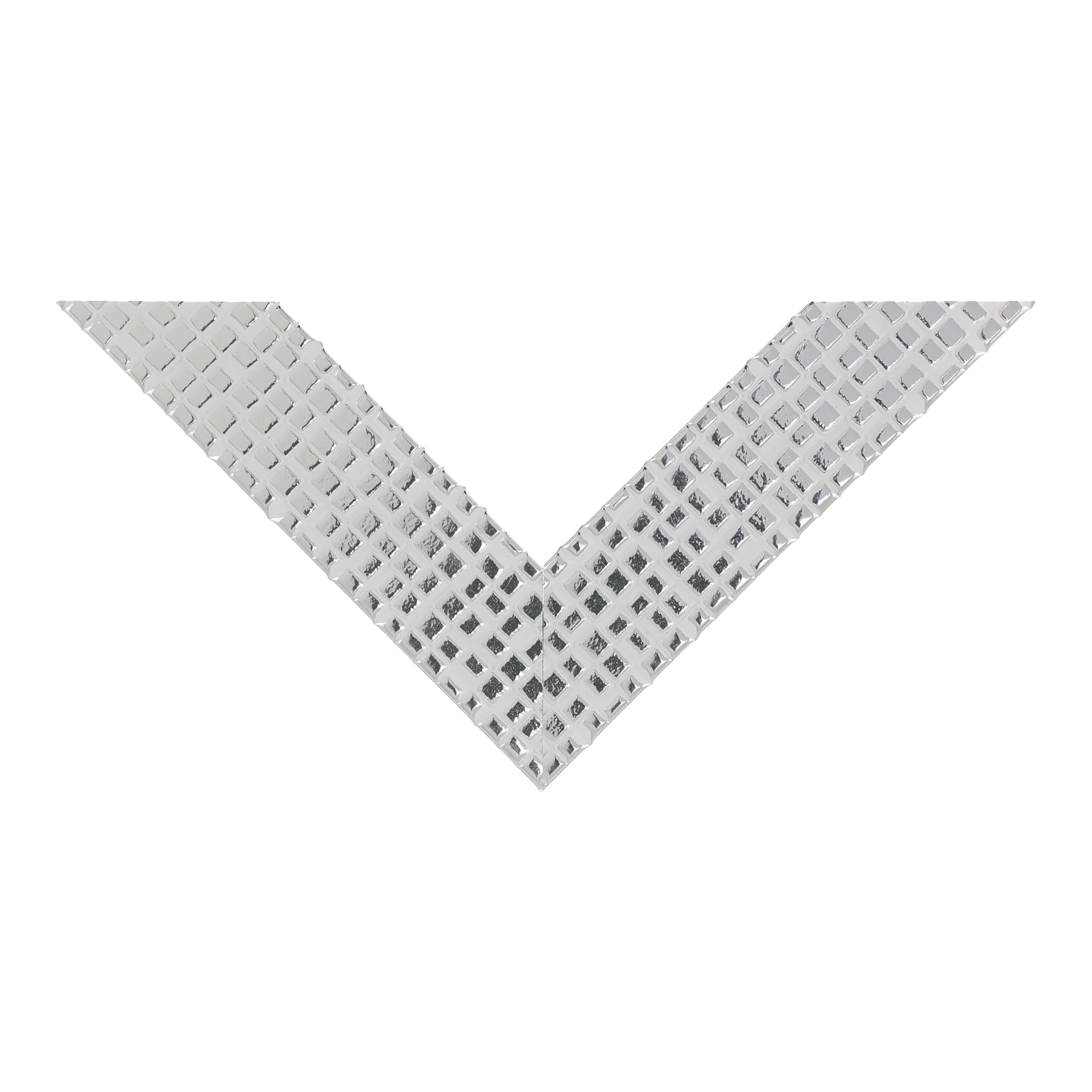 Top view of Mosaic picture frame in silver