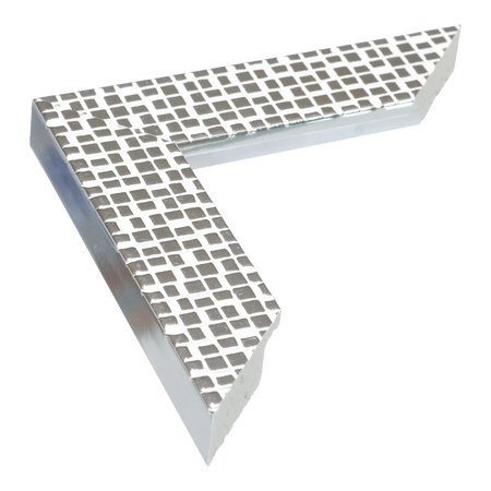 Mosaic in silver picture frame