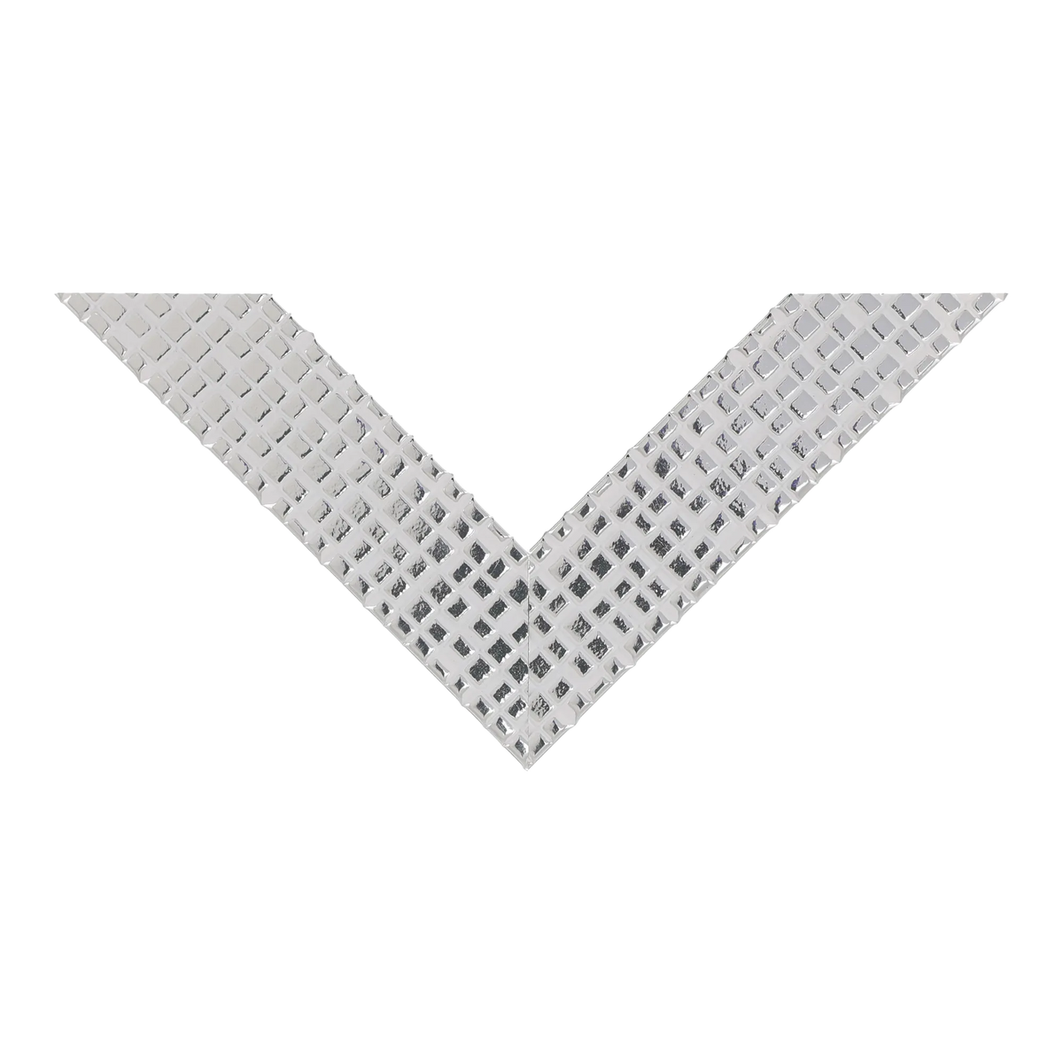 Top view of Mosaic picture frame in silver