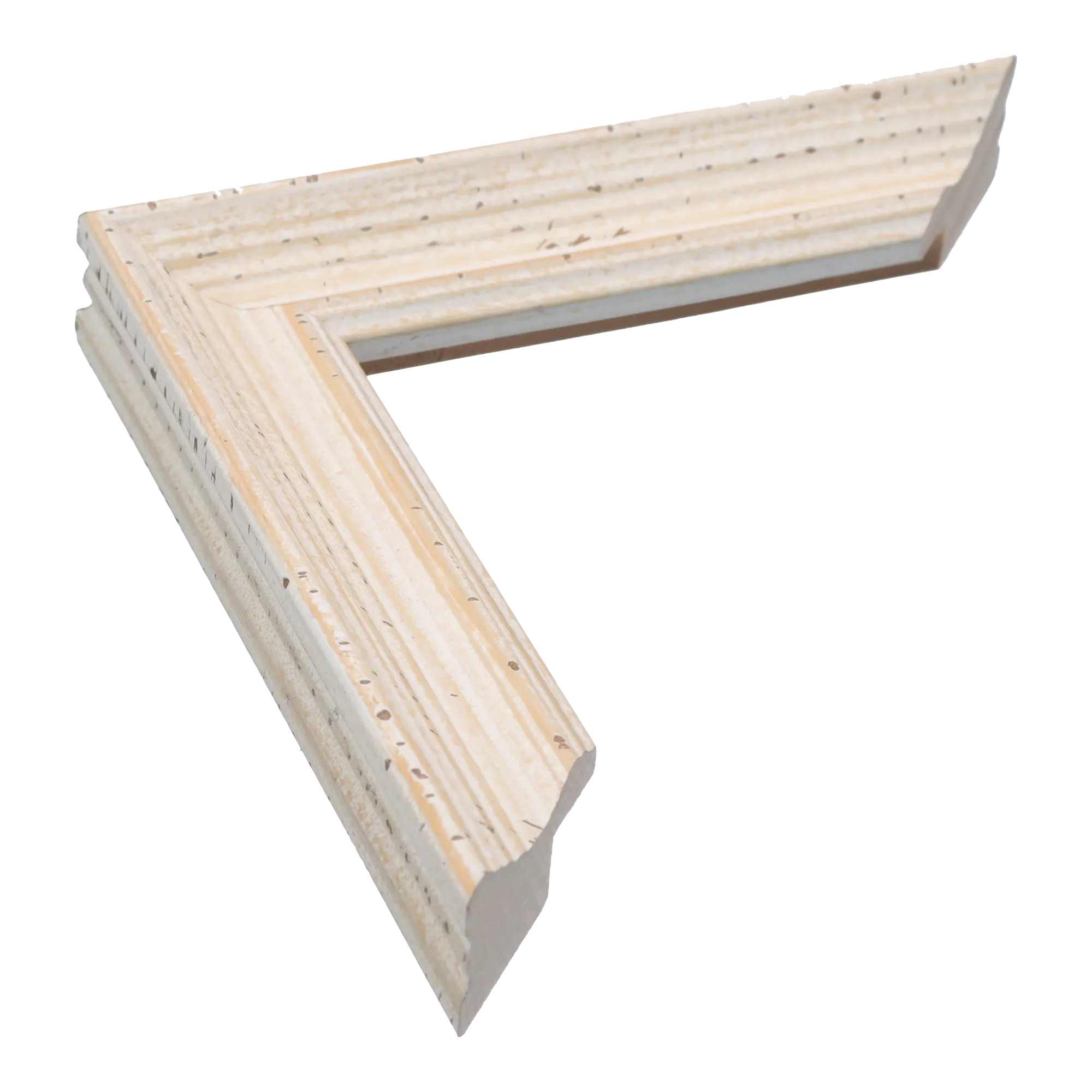 Muse I in distressed white picture frame
