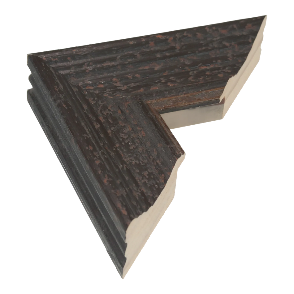 Muse II in distressed black picture frame