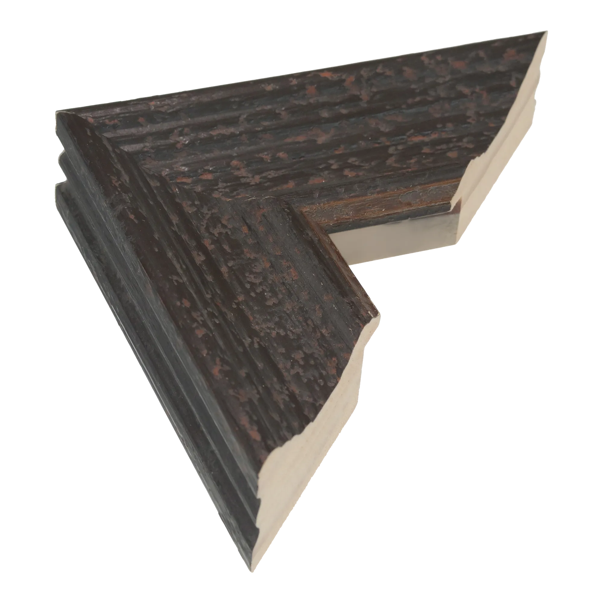 Muse II in distressed black picture frame