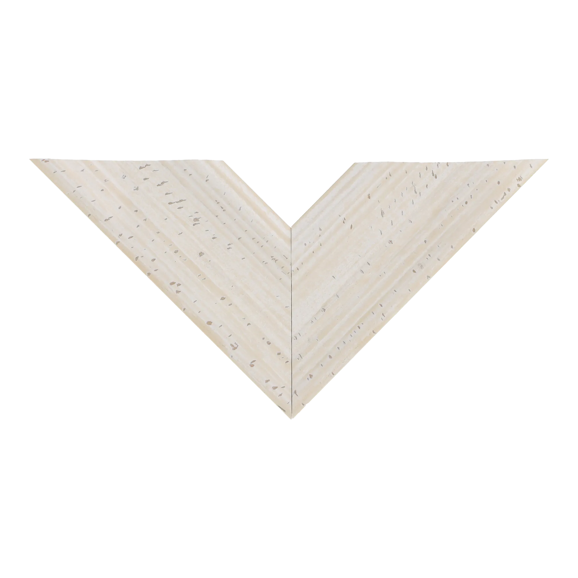 Top view of Muse II picture frame in distressed white