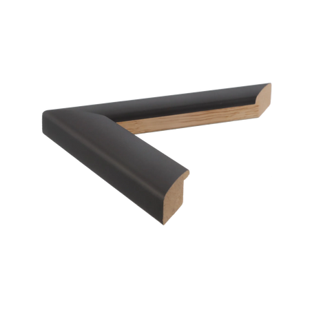 Side view of Nero picture frame in black