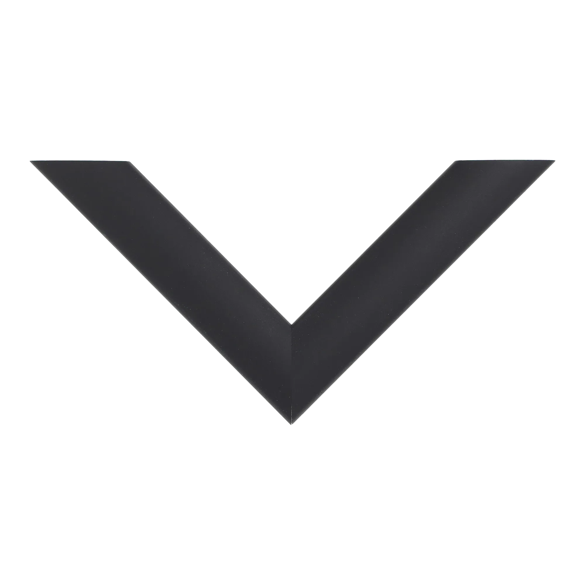 Top view of Nero picture frame in black