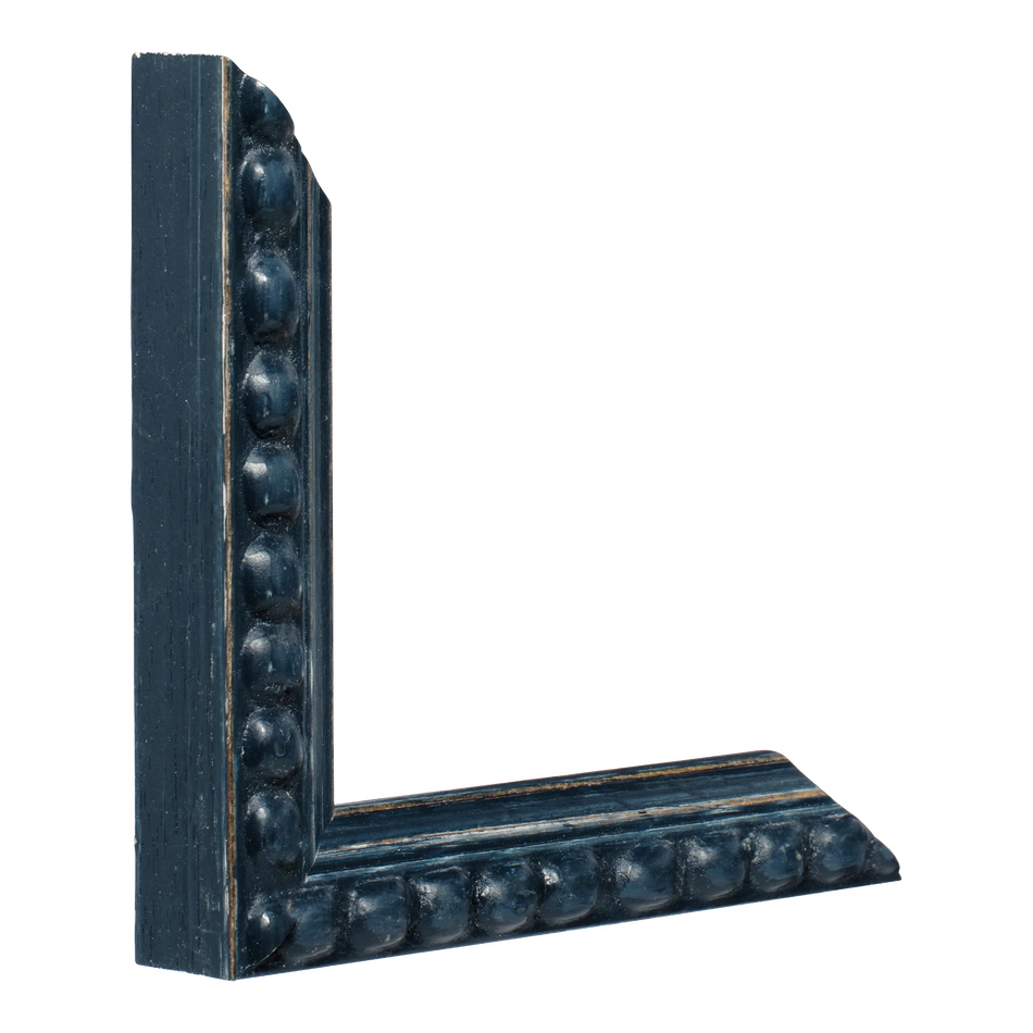 Vertical view of nimbus blue picture frame