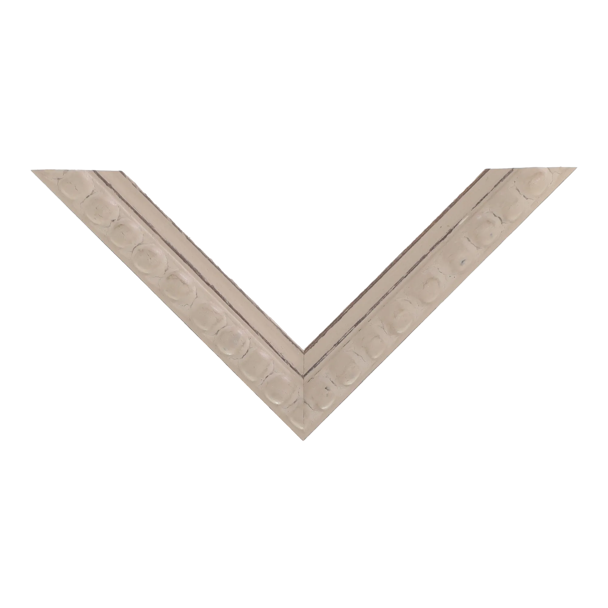 Top view of Nimbus picture frame in cream