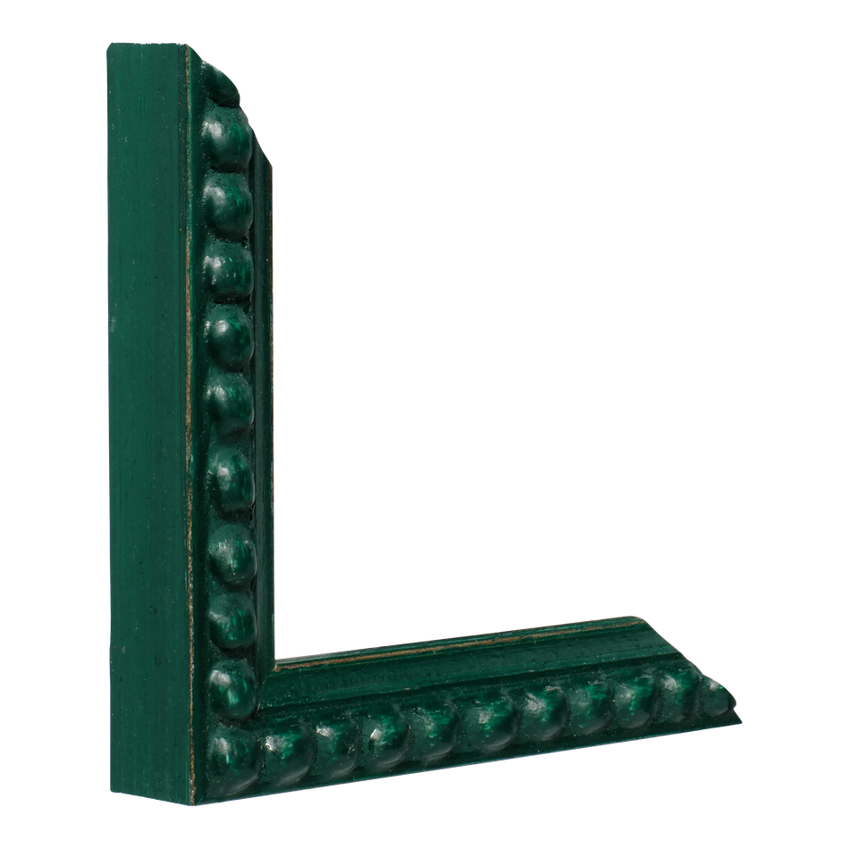 Vertical view of nimbus dark green picture frame sample