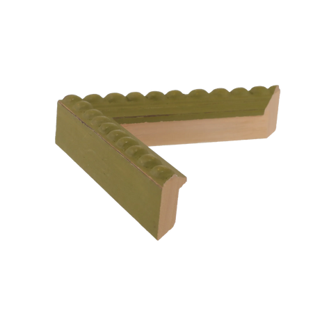 Side view of Nimbus picture frame in green