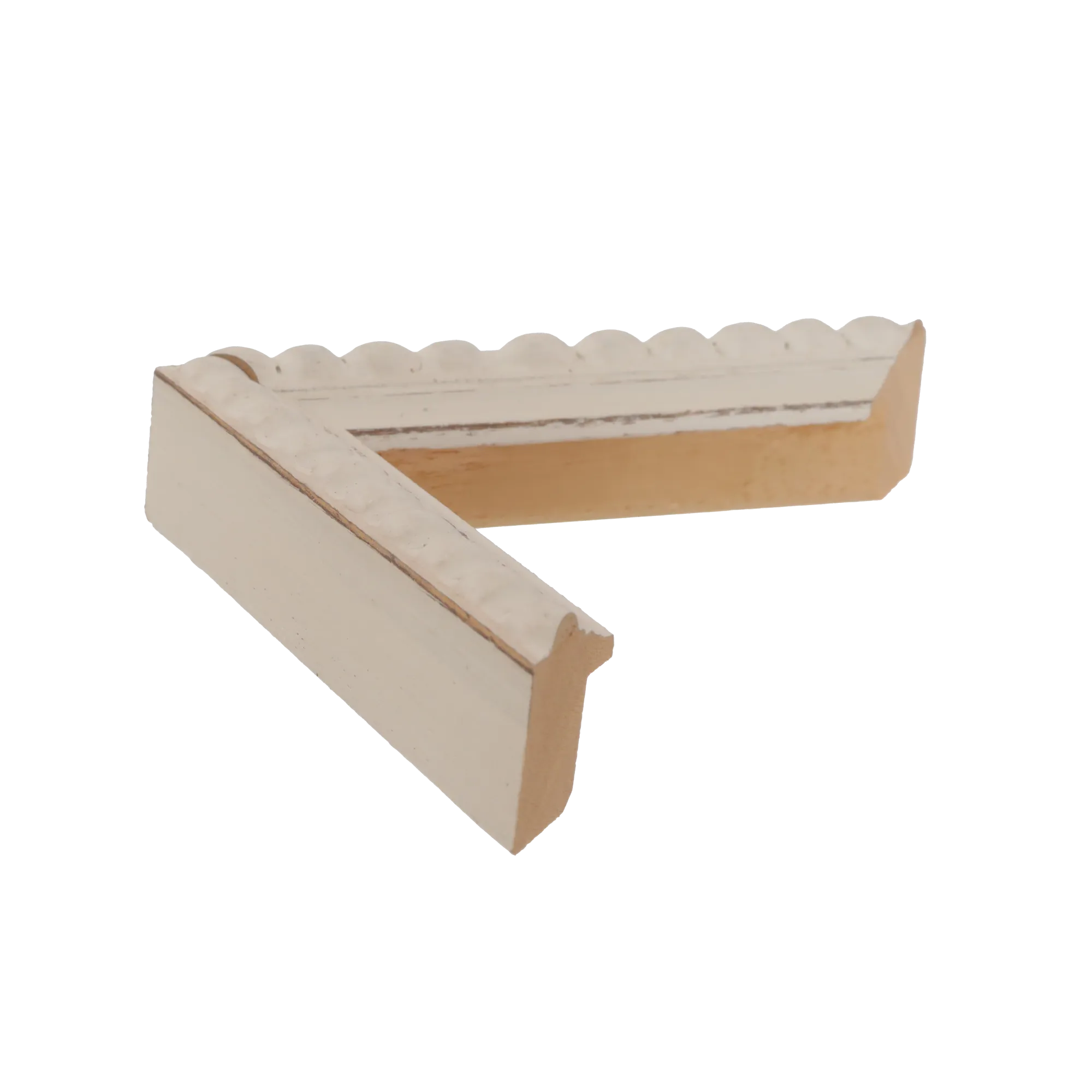 Side view of Nimbus picture frame in white