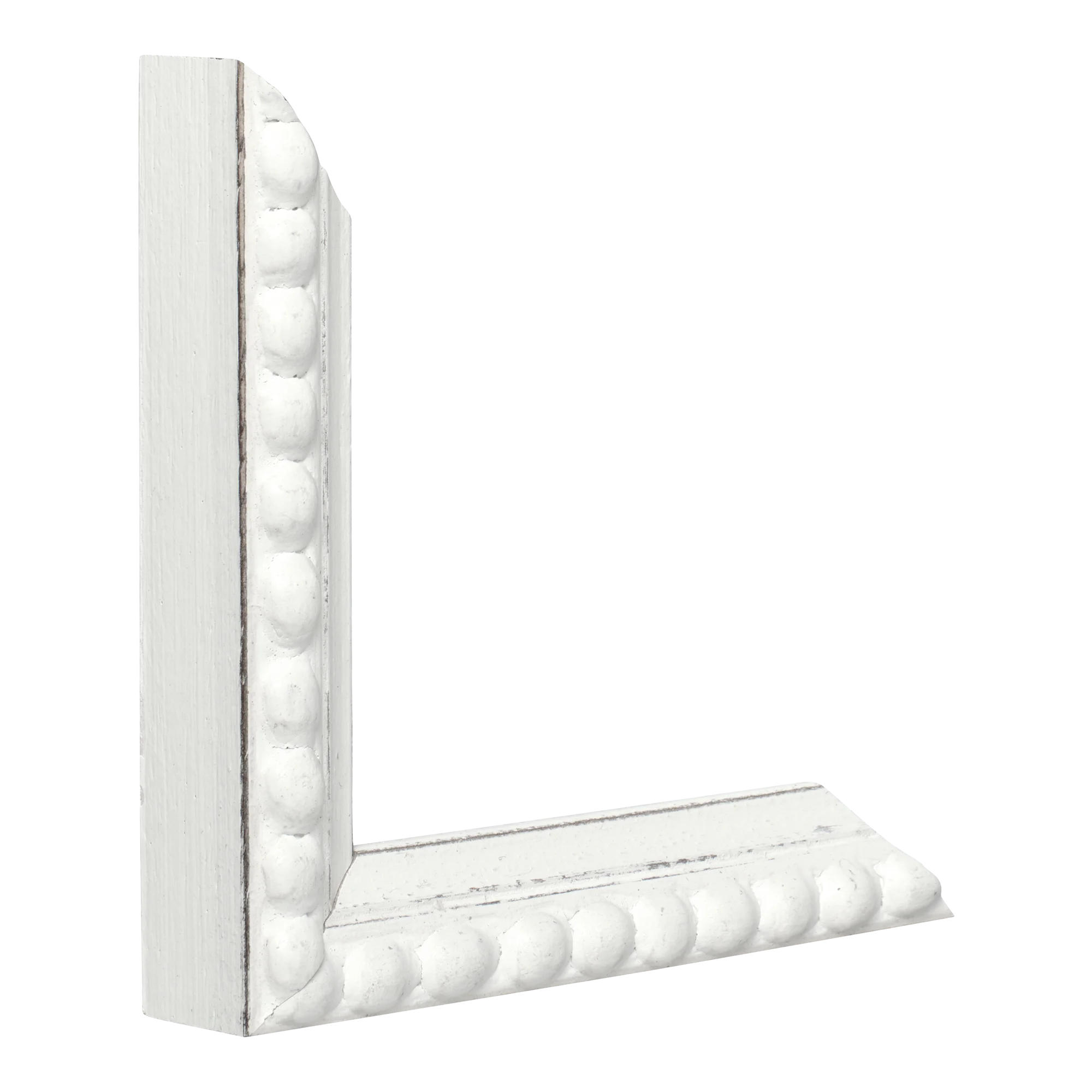 Vertical view of nimbus white picture frame