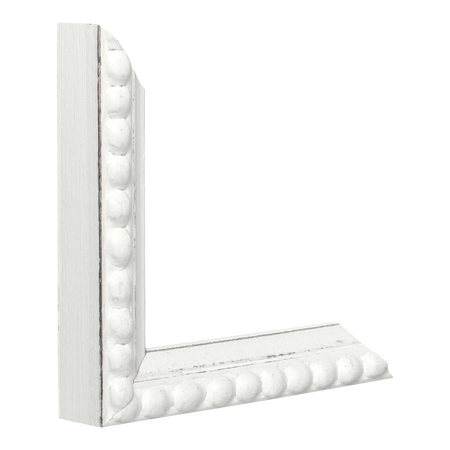 Vertical view of nimbus white picture frame