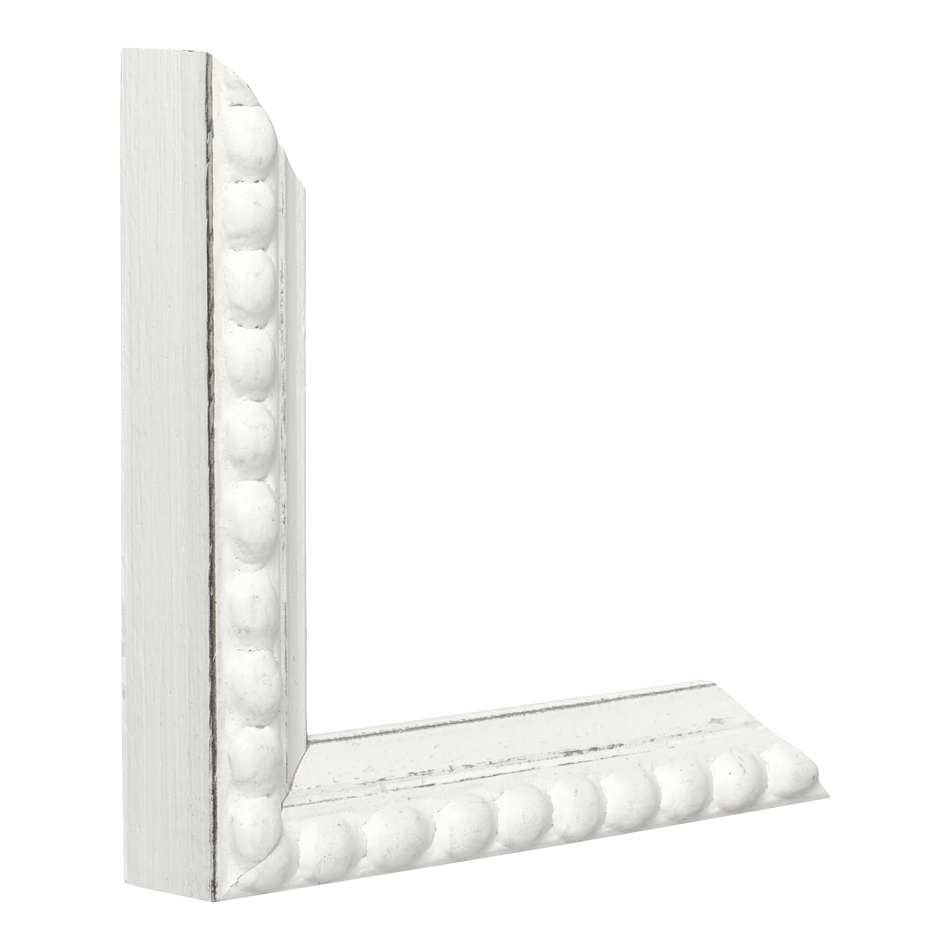 Vertical view of nimbus white picture frame