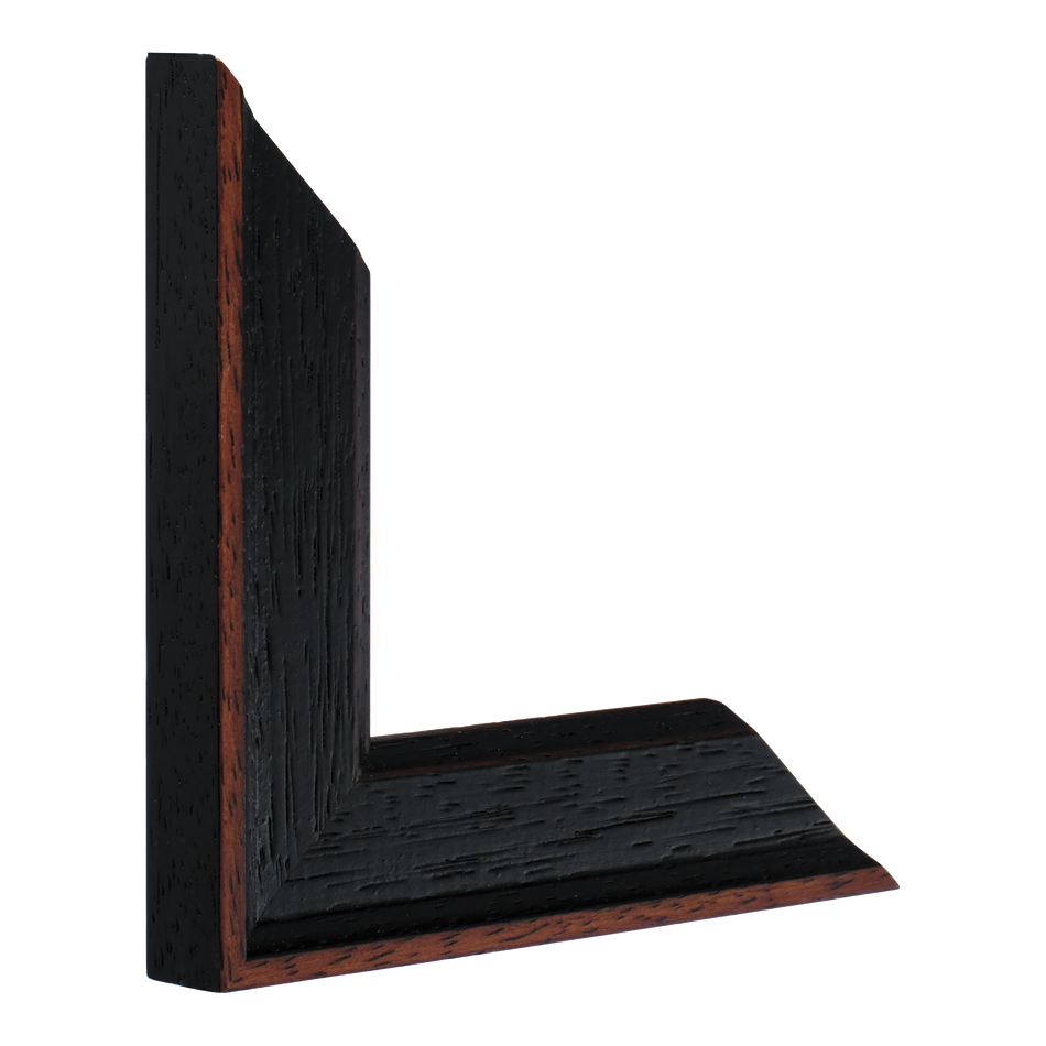 Vertical view of nordic black picture frame