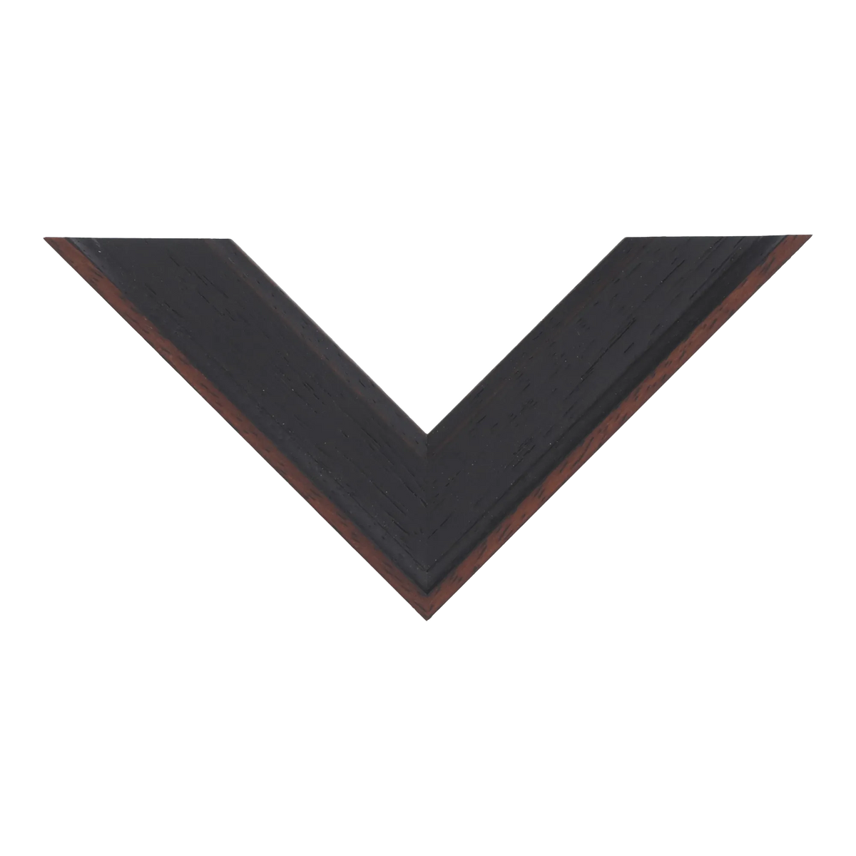 Top view of Nordic picture frame in black
