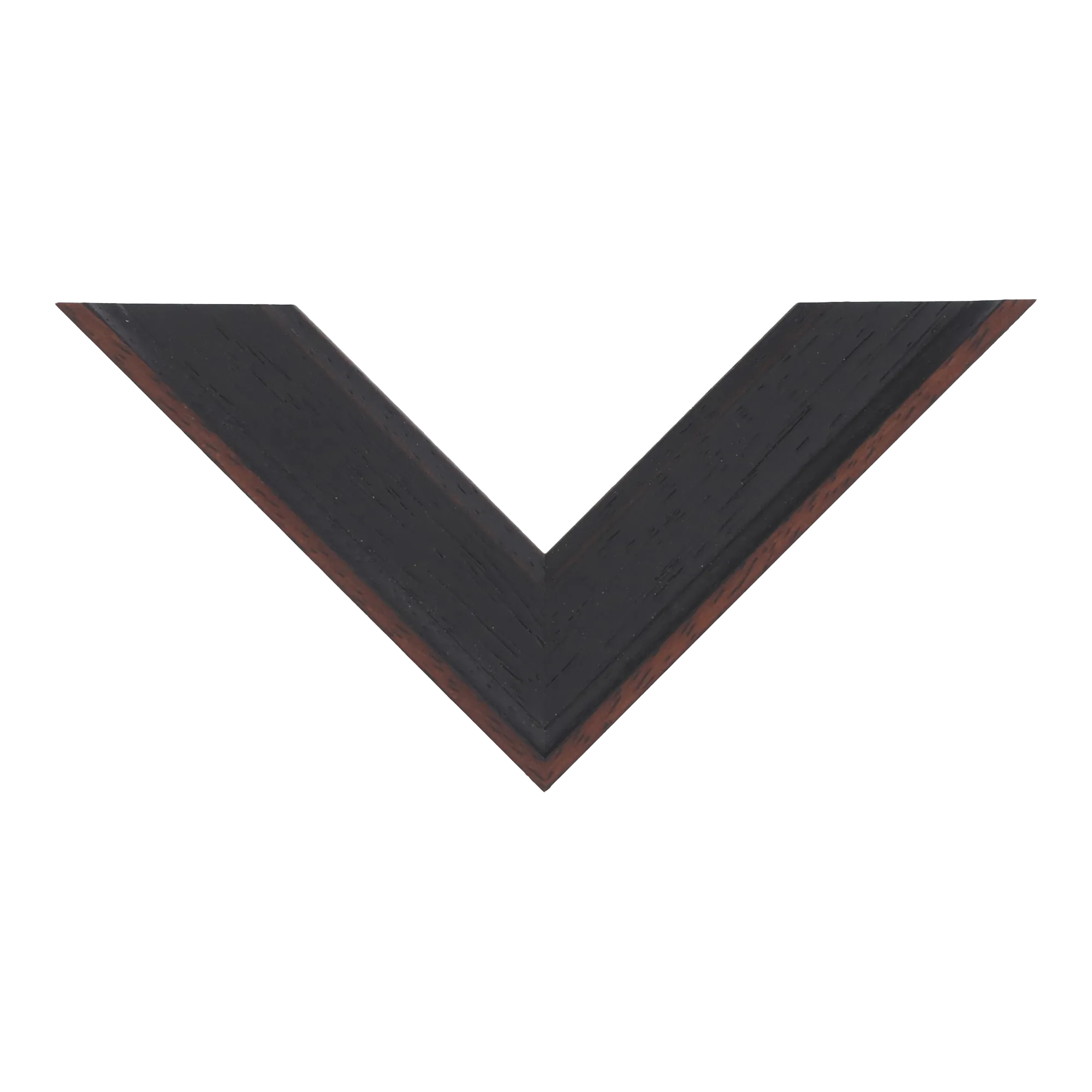 Top view of Nordic picture frame in black