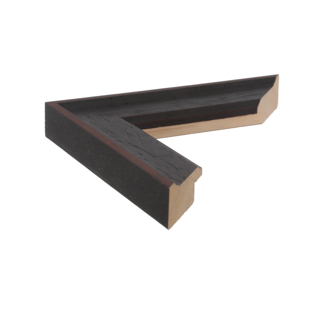 Side view of Nordic picture frame in black