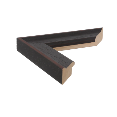 Side view of Nordic picture frame in black