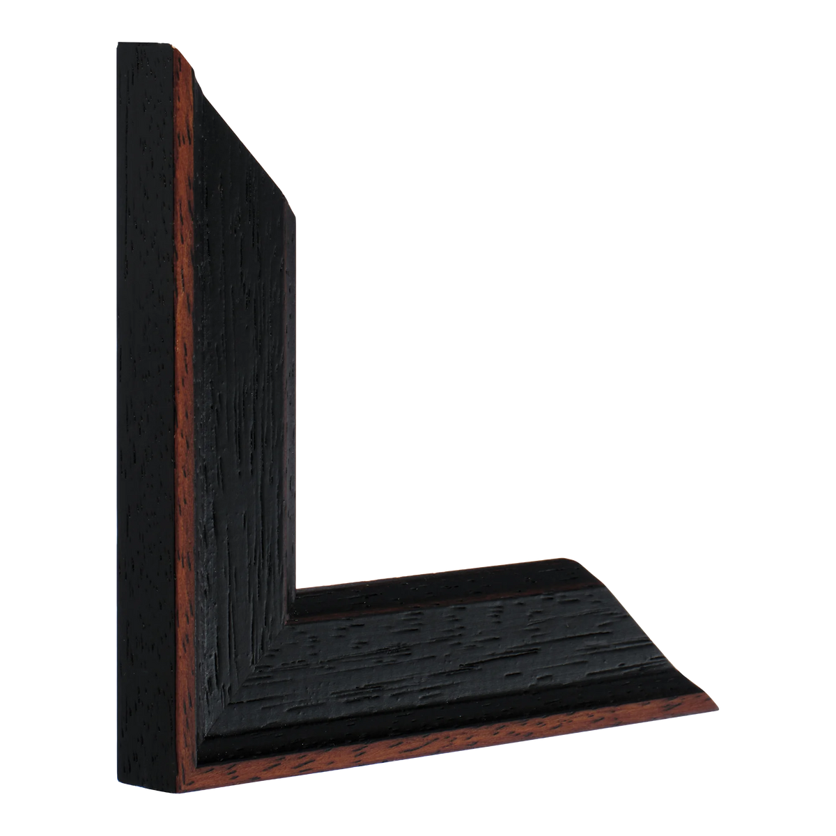 Vertical view of nordic black picture frame