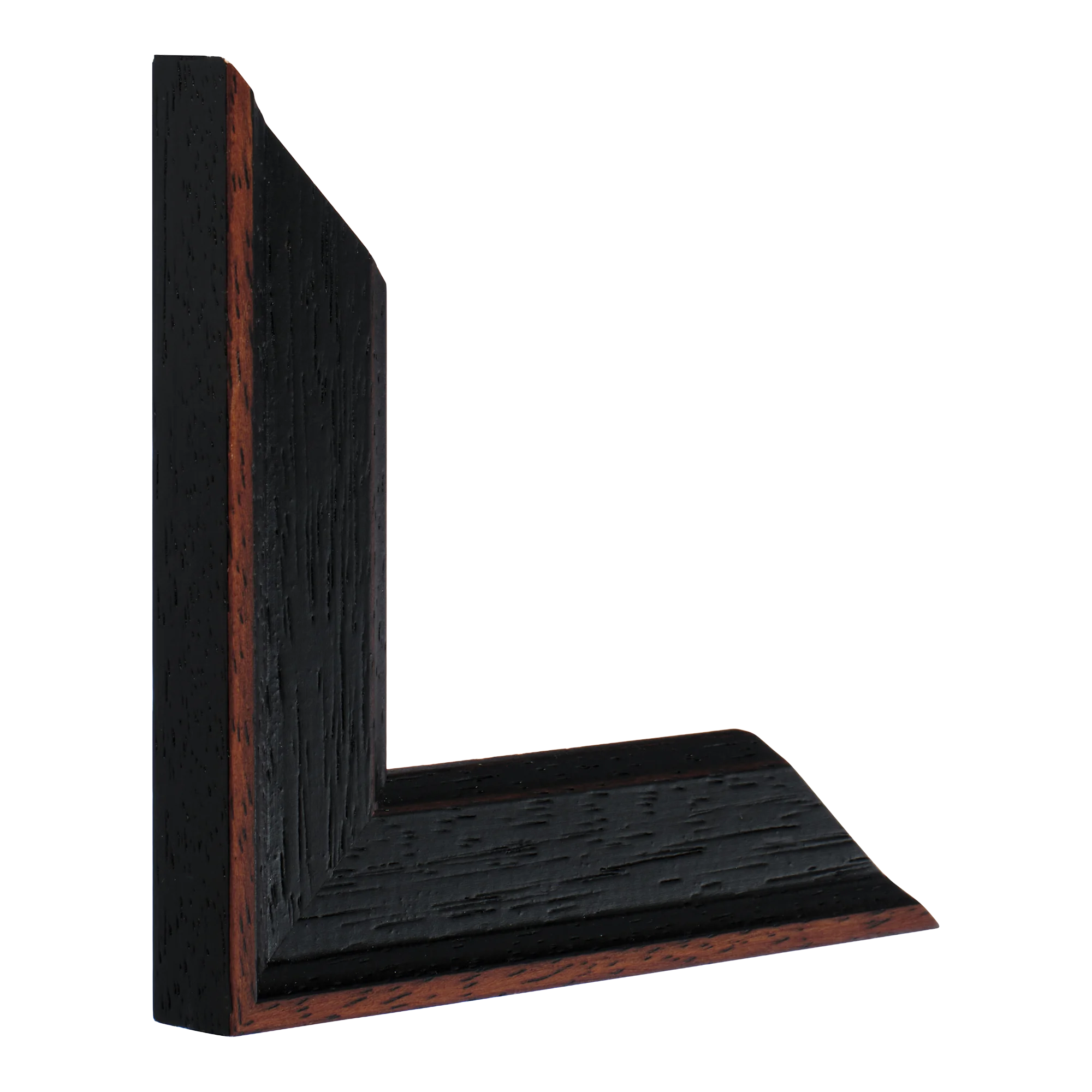Vertical view of nordic black picture frame