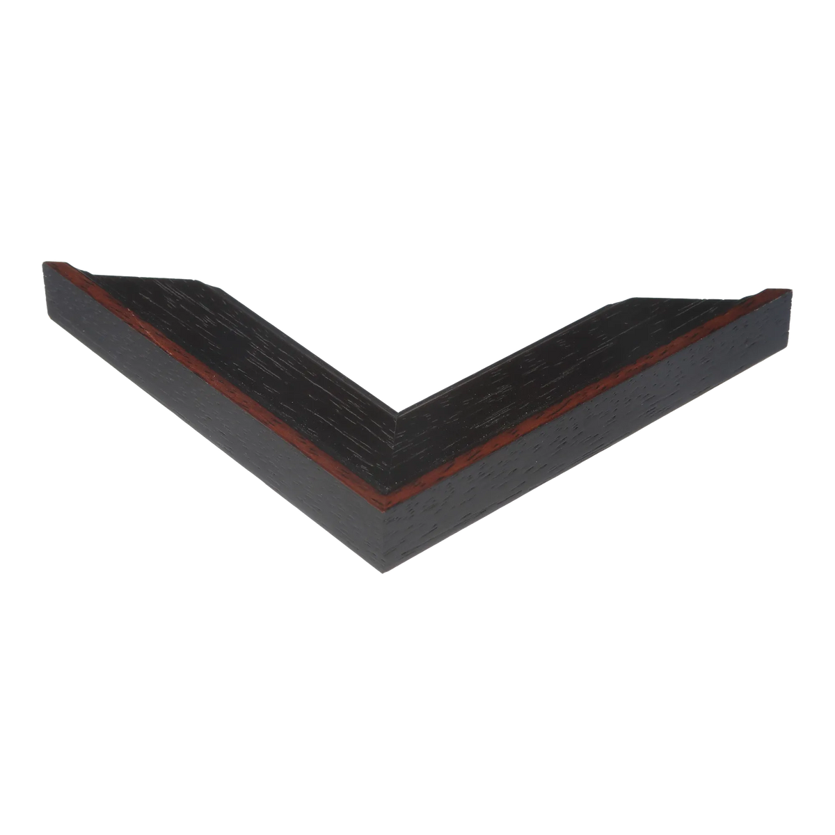 Corner view of Nordic in black picture frame