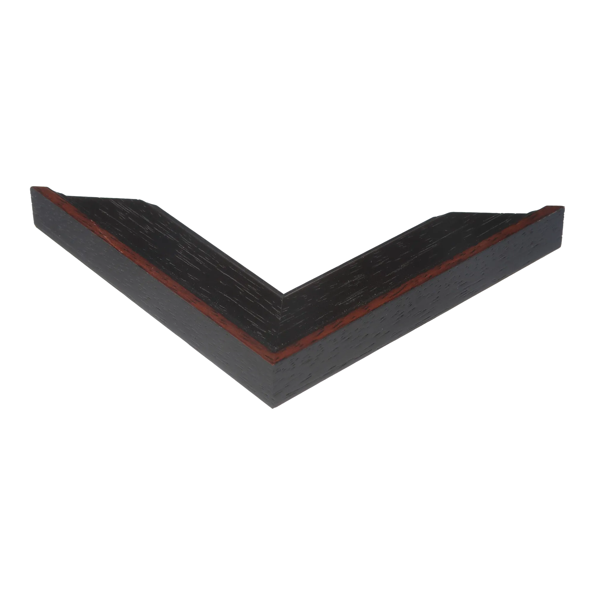 Corner view of Nordic in black picture frame