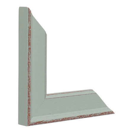 Vertical view of nordic blue picture frame
