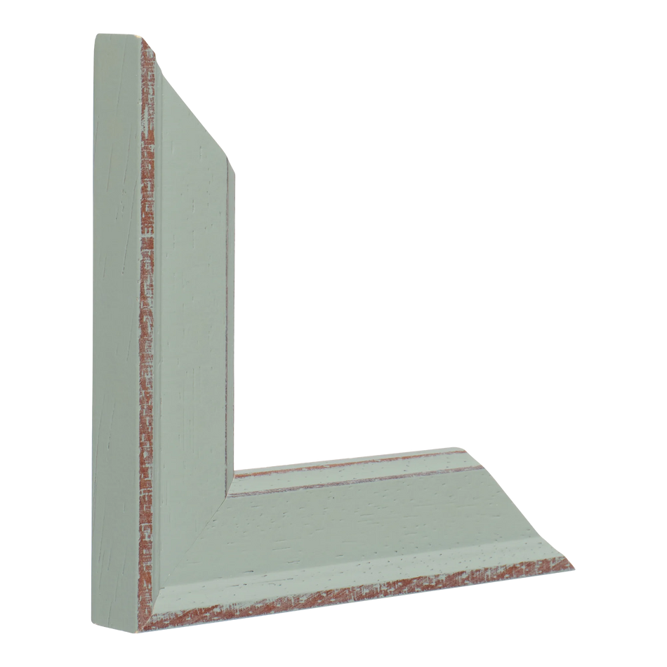Vertical view of nordic blue picture frame