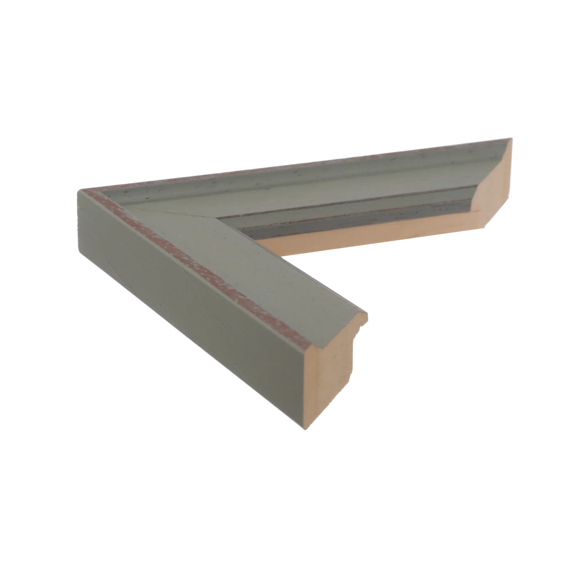 Side view of Nordic picture frame in blue