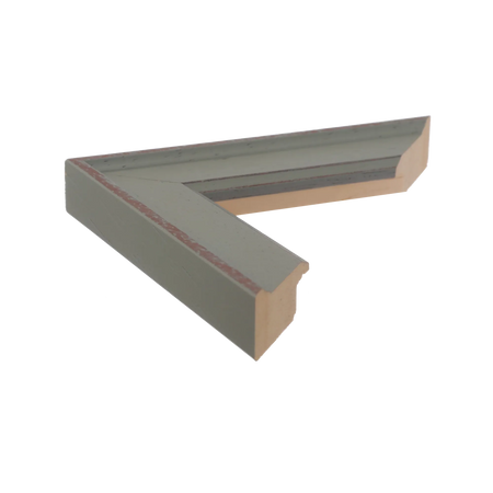 Side view of Nordic picture frame in blue