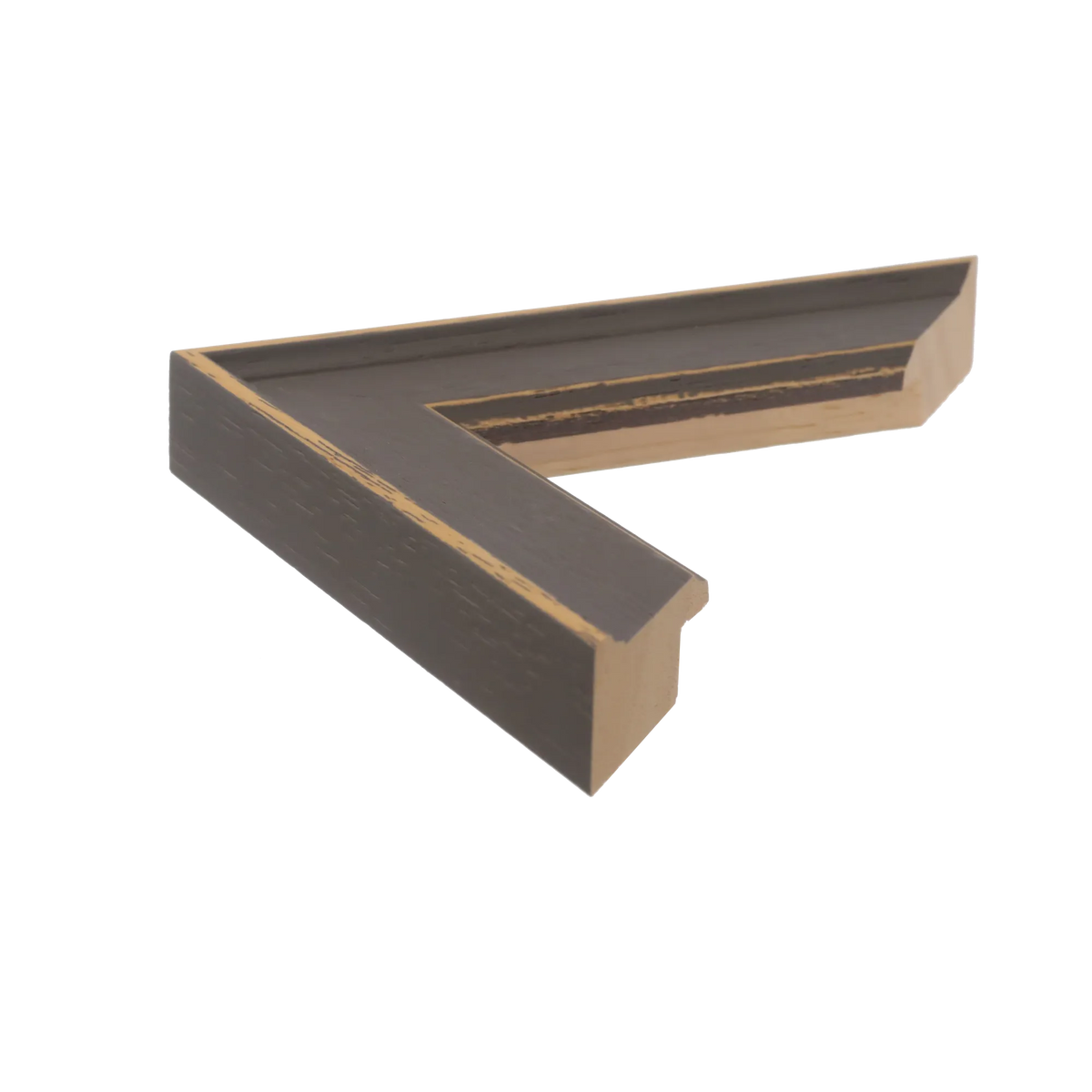 Side view of Nordic picture frame in grey