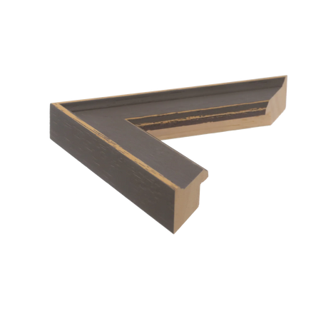 Side view of Nordic picture frame in grey