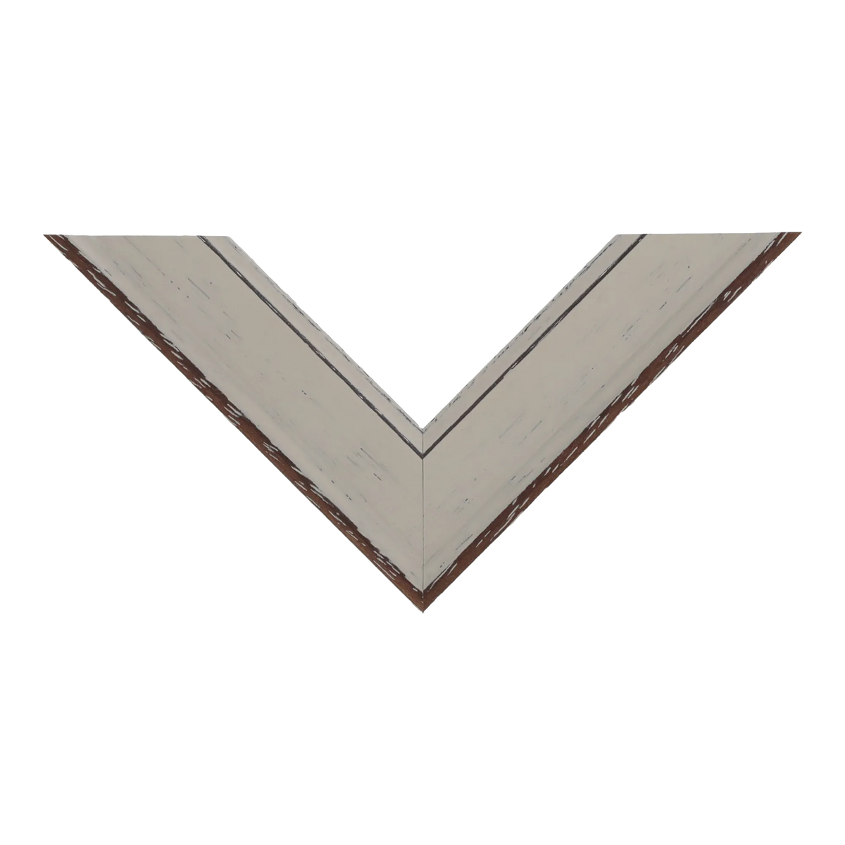 Top view of Nordic picture frame in white