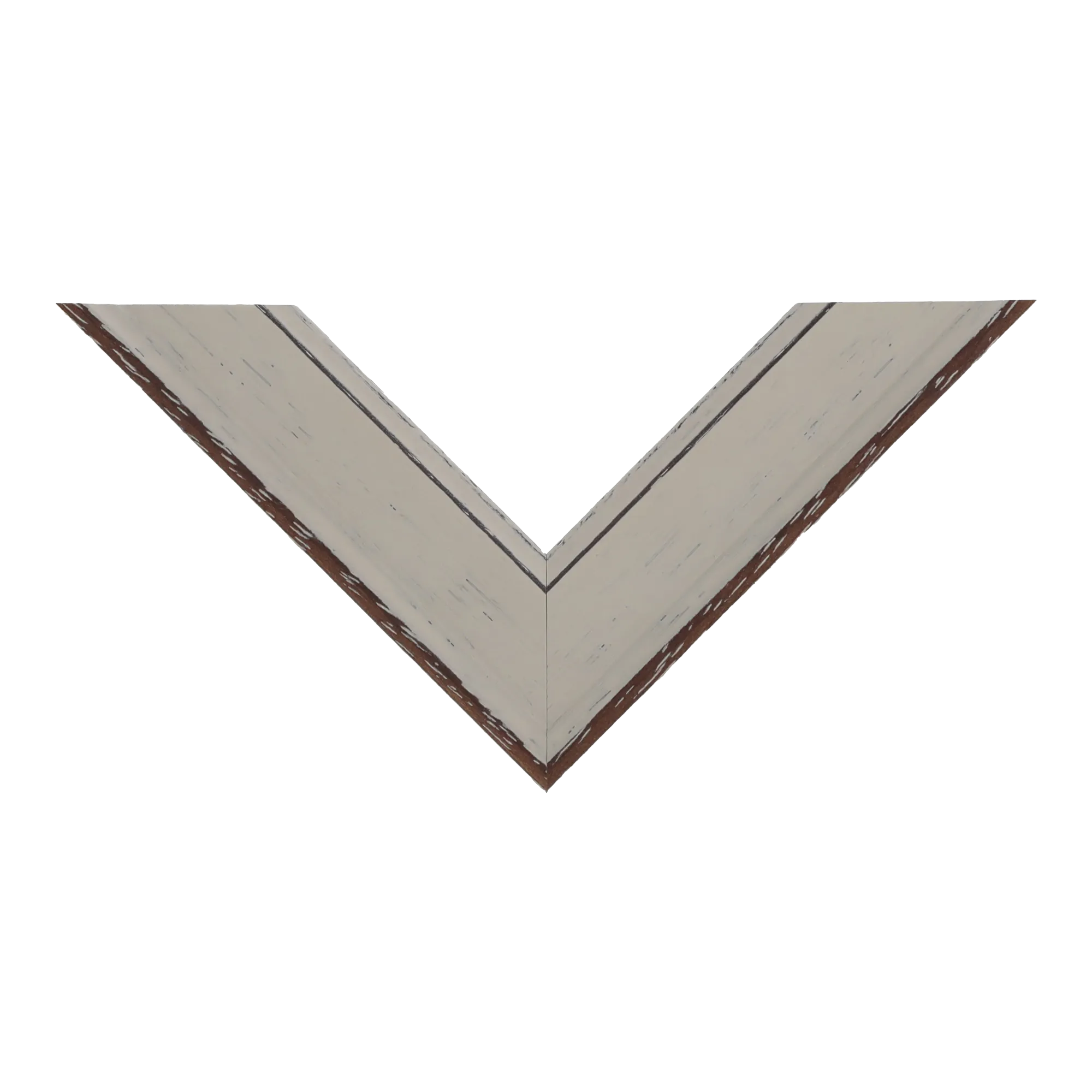 Top view of Nordic picture frame in white