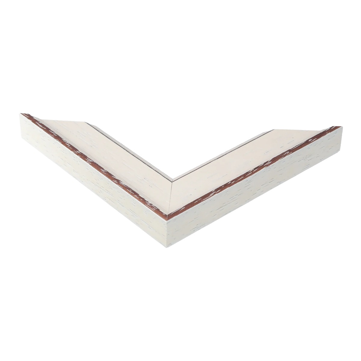 Corner view of Nordic in white picture frame