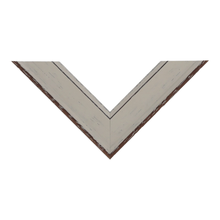 Top view of Nordic picture frame in white