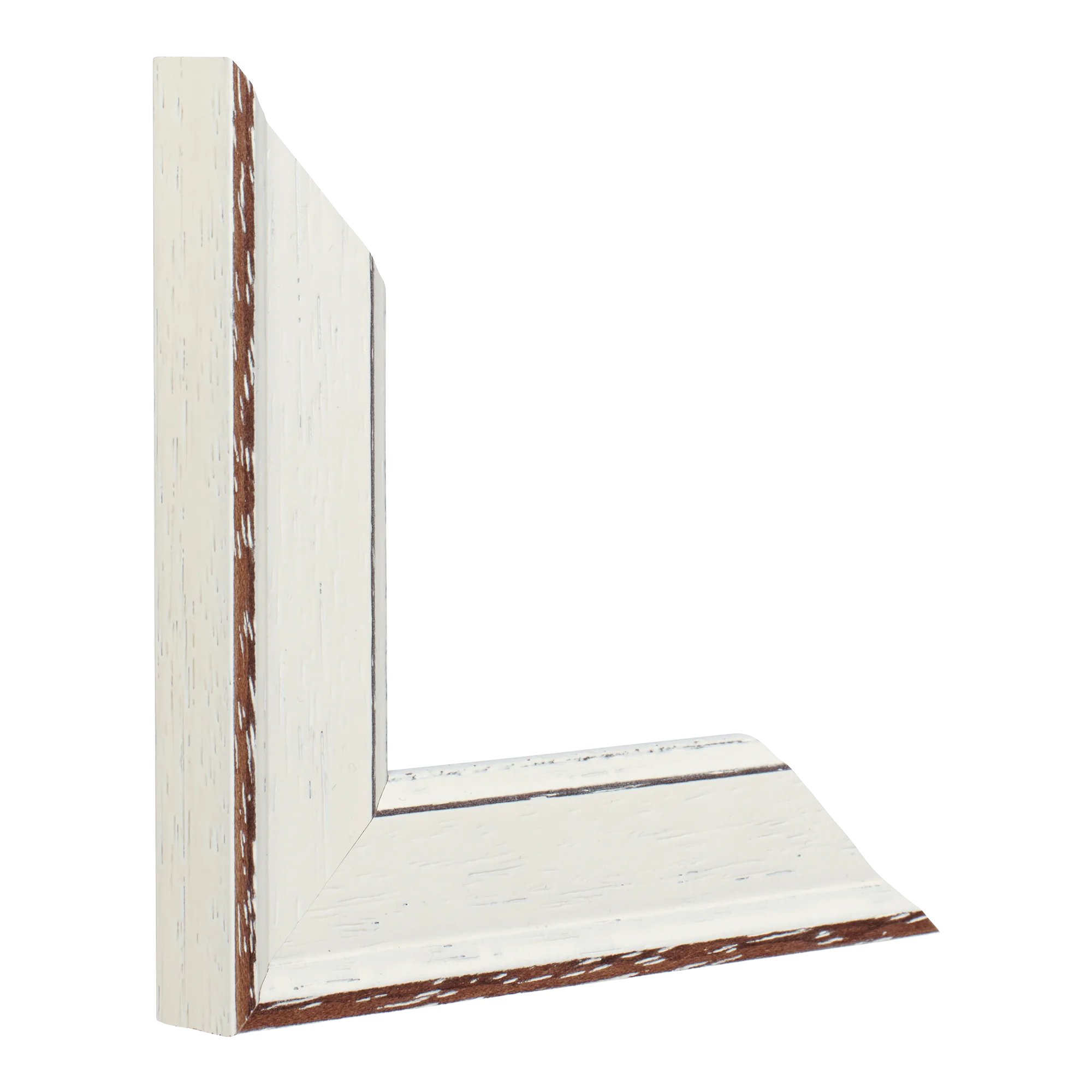 Vertical view of nordic white picture frame