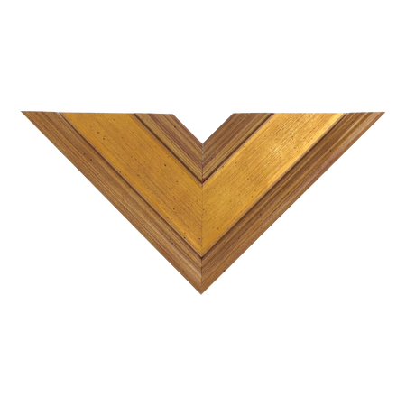 Top view of Palazzo picture frame in gold