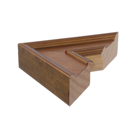 Side view of Palazzo picture frame in gold