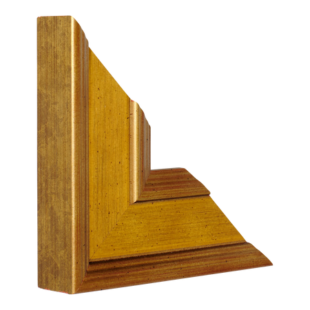 Vertical view of palazzo gold picture frame