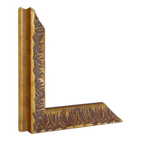 Vertical view of portico gold picture frame sample